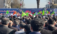 گیلان/ حضورکارکنان ومدیرکل اموال تملیکی درمراسم 9دی