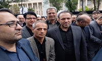 آذربایجان شرقی/ حضور کارکنان اموال تملیکی در مراسم تشییع پیکر شهدای خدمت 