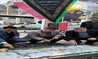 کرمان/ادای احترام مدیر کل پایش، نظارت و مدیریت عملکرد به مقام سردار سلیمانی