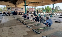 یزد/تجدید میثاق کارکنان اموال تملیکی با شهدا