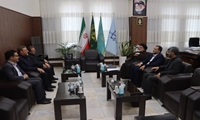 قم/ دیدار رئیس هیئت عالی نظارت سازمان اموال تملیکی با رئیس دادگستری استان
